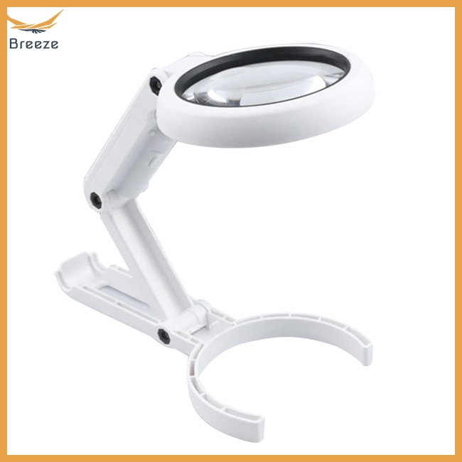 Kính Lúp 8 Bóng Led Có Thể Gấp Gọn Dùng Để Sửa Chữa Trang Sức