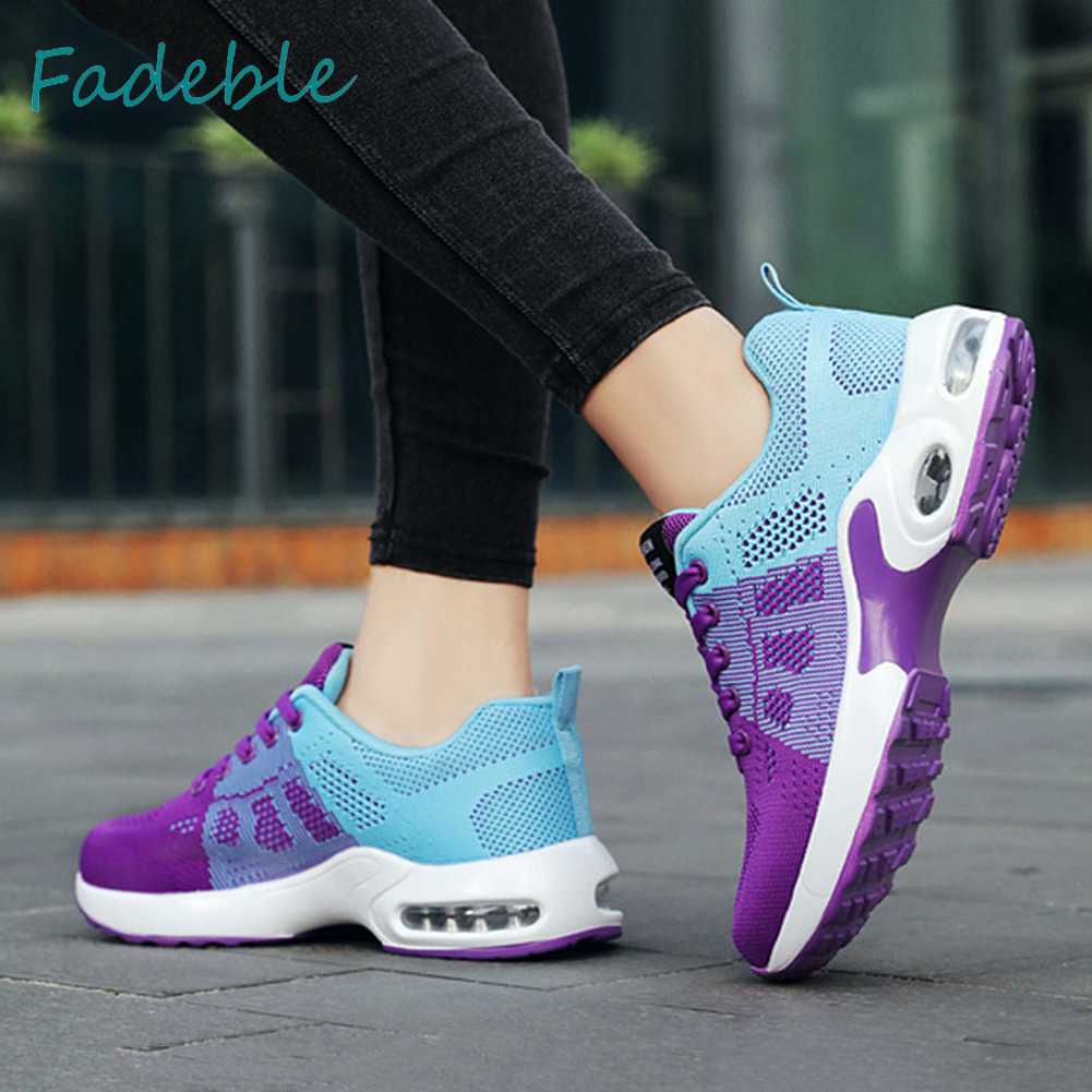 Giày Chạy Bộ Đế Phẳng Cột Dây Thoáng Khí Unisex