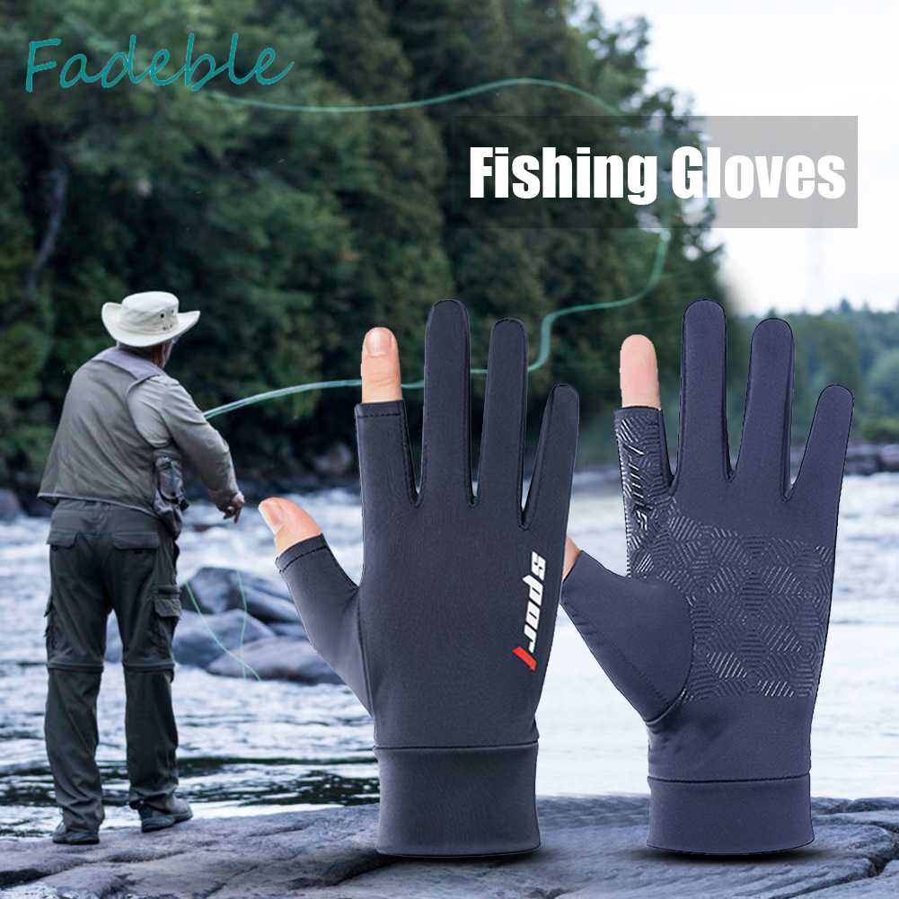 1 Đôi Găng Tay Câu Cá 2 Ngón Chống Trượt Tiện Lợi Sự Bảo Vệ