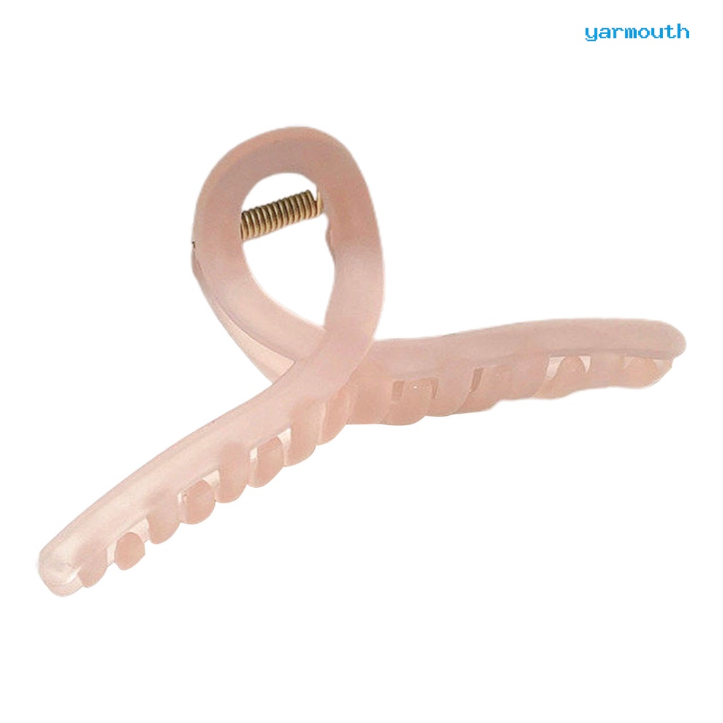 Kẹp Tóc Càng Cua Dạng Lò Xo Rỗng Co Giãn Cố Định Răng Lược Màu Sắc Ngọt Ngào Cho Nữ