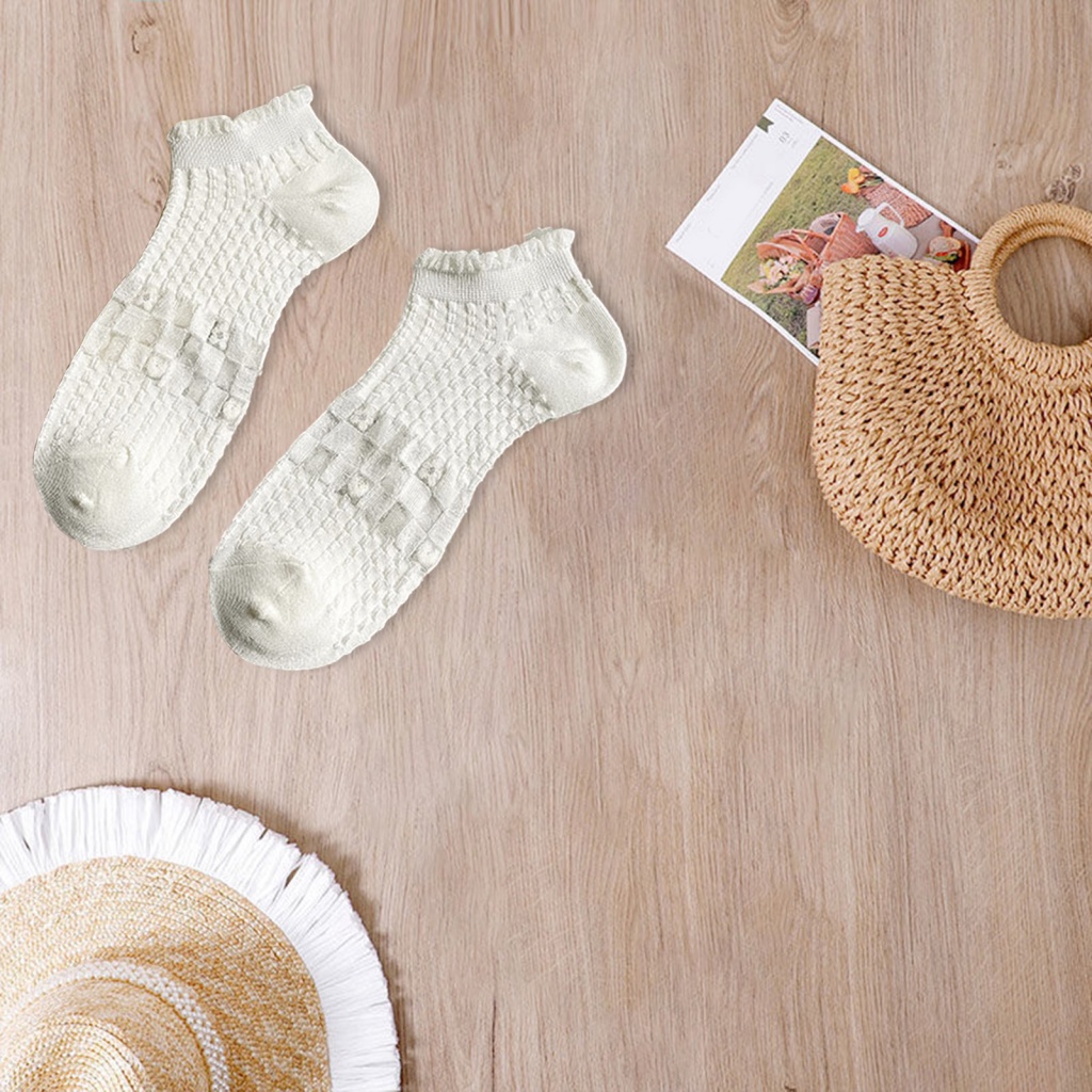 1 Đôi Vớ Thuyền Ngắn Màu Trơn Mau Khô Thời Trang Mùa Hè Cho Học Sinh Nữ mxittany.mx