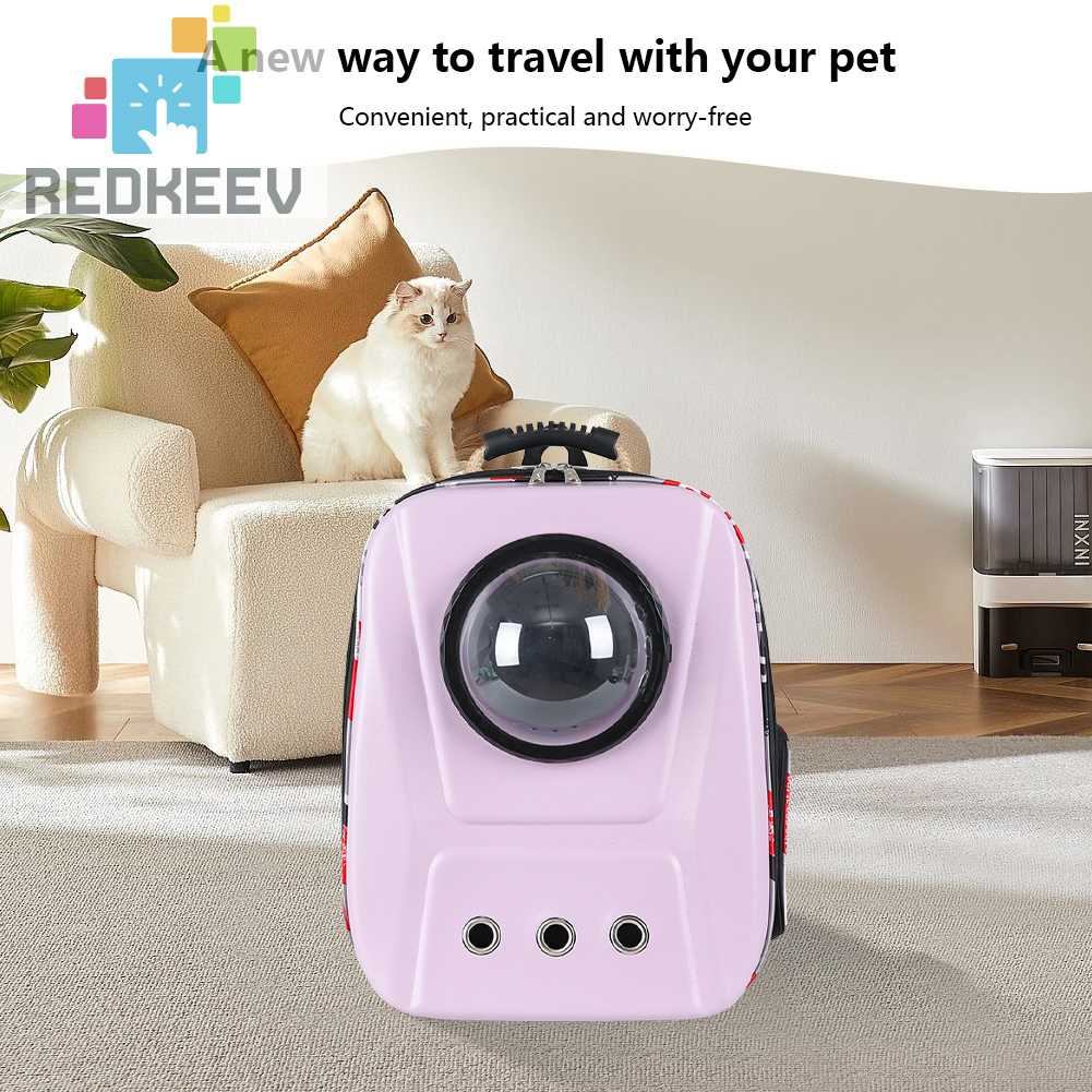 Ba Lô Đựng Thú Cưng Thoáng Khí Họa Tiết Phi Hành Gia Xinh Xắn