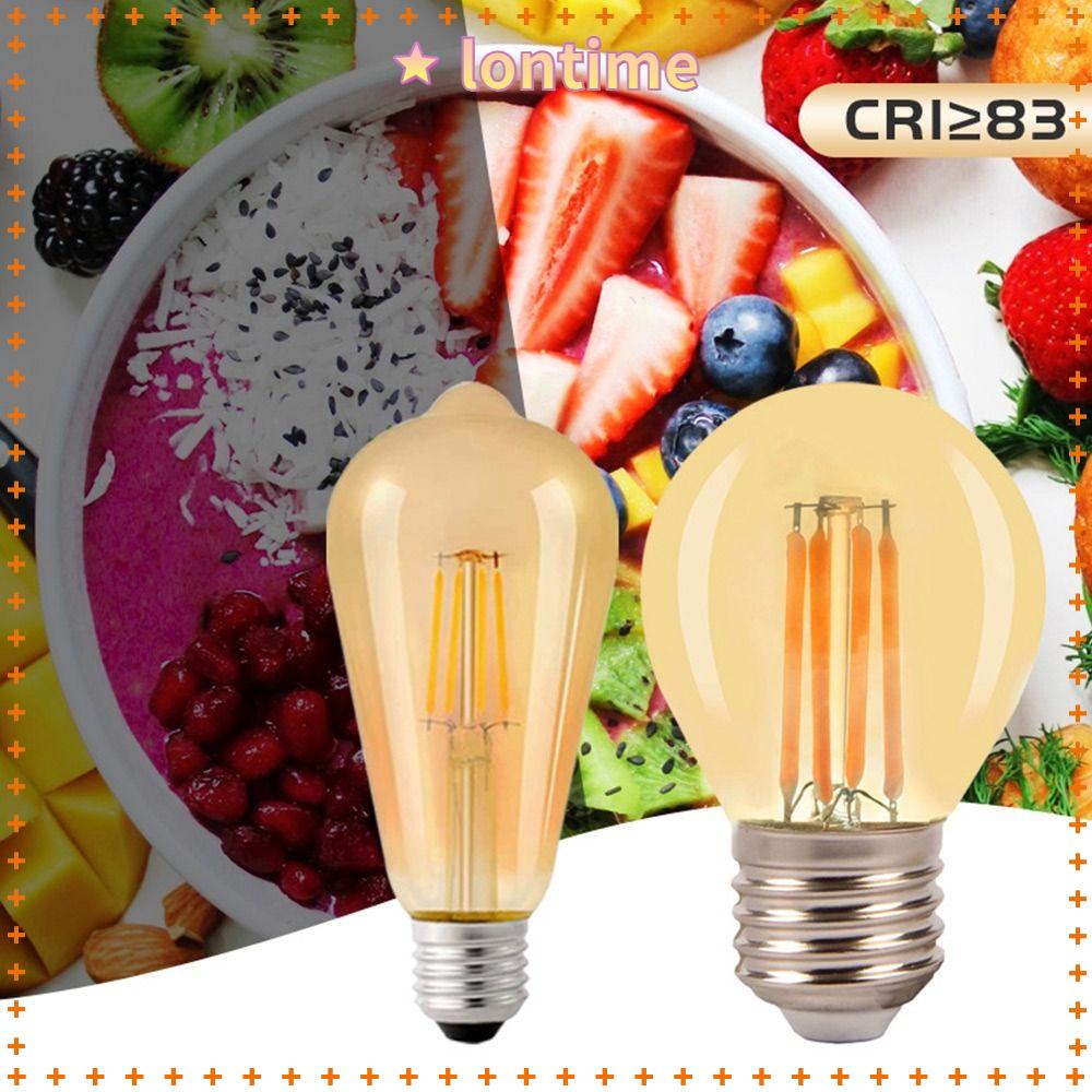 Bóng Đèn LED Thời Gian LONTIME Mới 4W 6W Kính Nâu 2700K