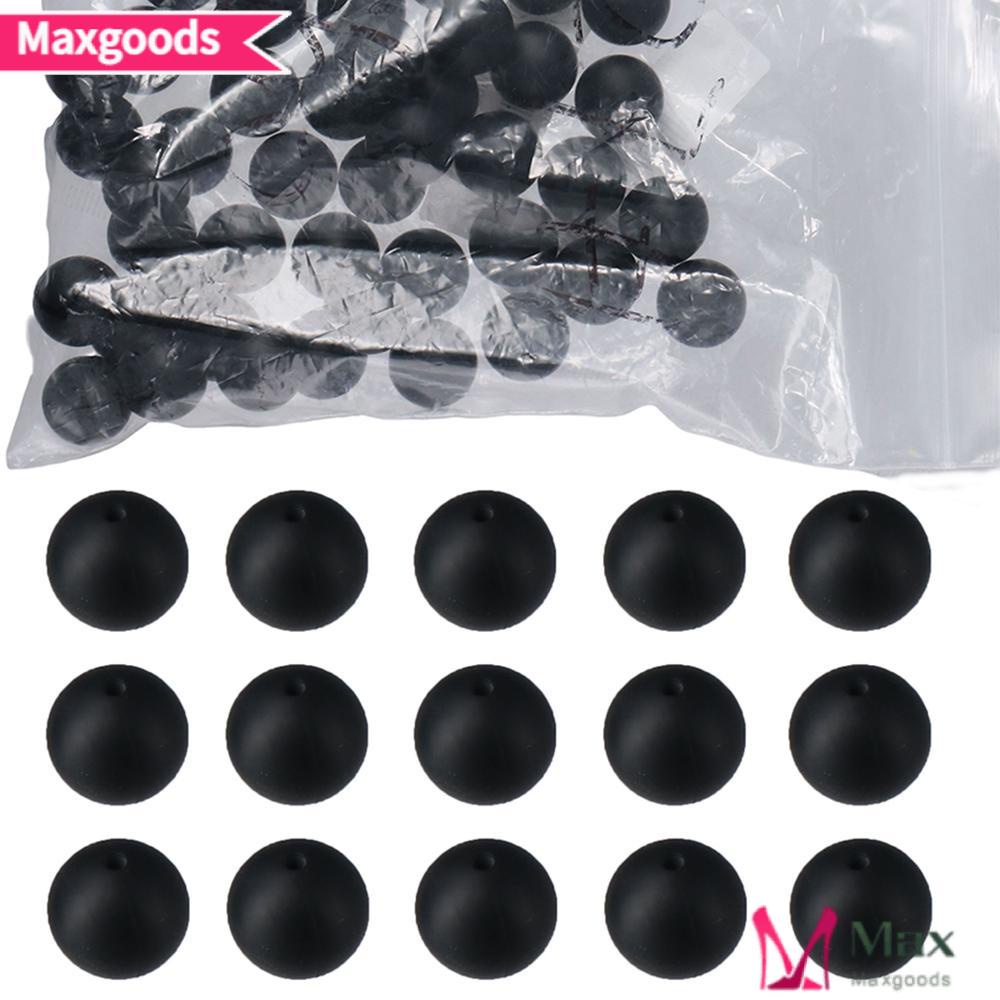 Bộ 60 Hạt Silicone Xỏ Vòng Tay / Móc Khóa Làm Trang Sức