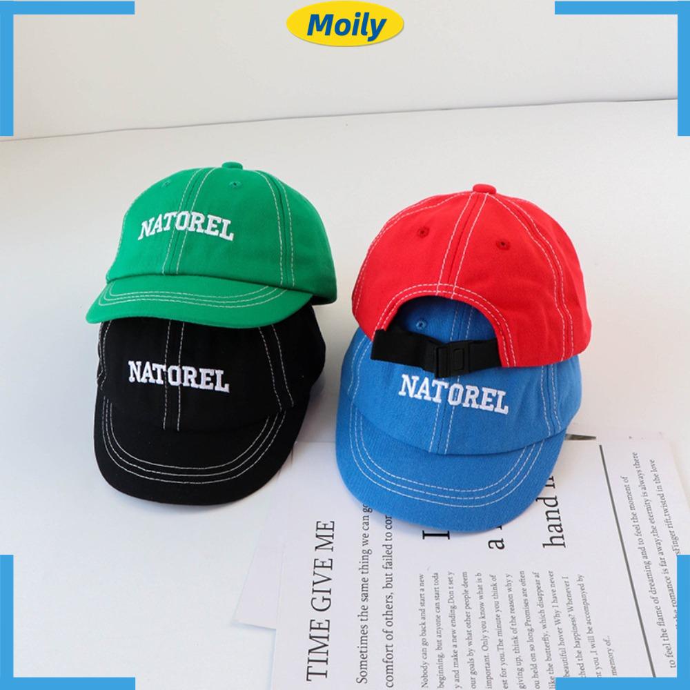 MOILYVN Mũ Lưỡi Trai Vải Cotton Thời Trang Mùa Hè Cho Bé Gái