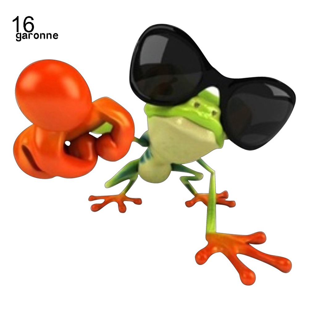 Nhãn Dán Trang Trí Thân Xe Họa Tiết Hoạt Hình Ếch 3D Vui Nhộn