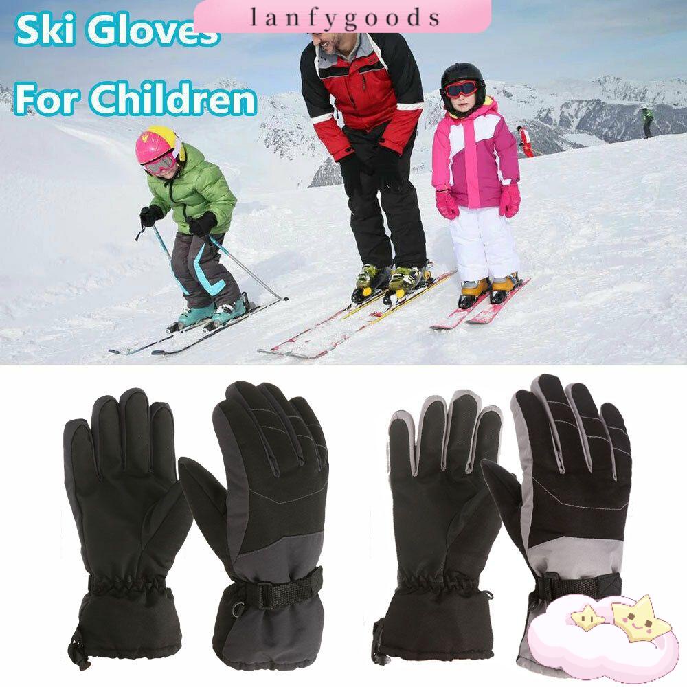 Găng Tay Trượt Tuyết Dày Dặn Giữ Ấm Mùa Đông Cho Bé
