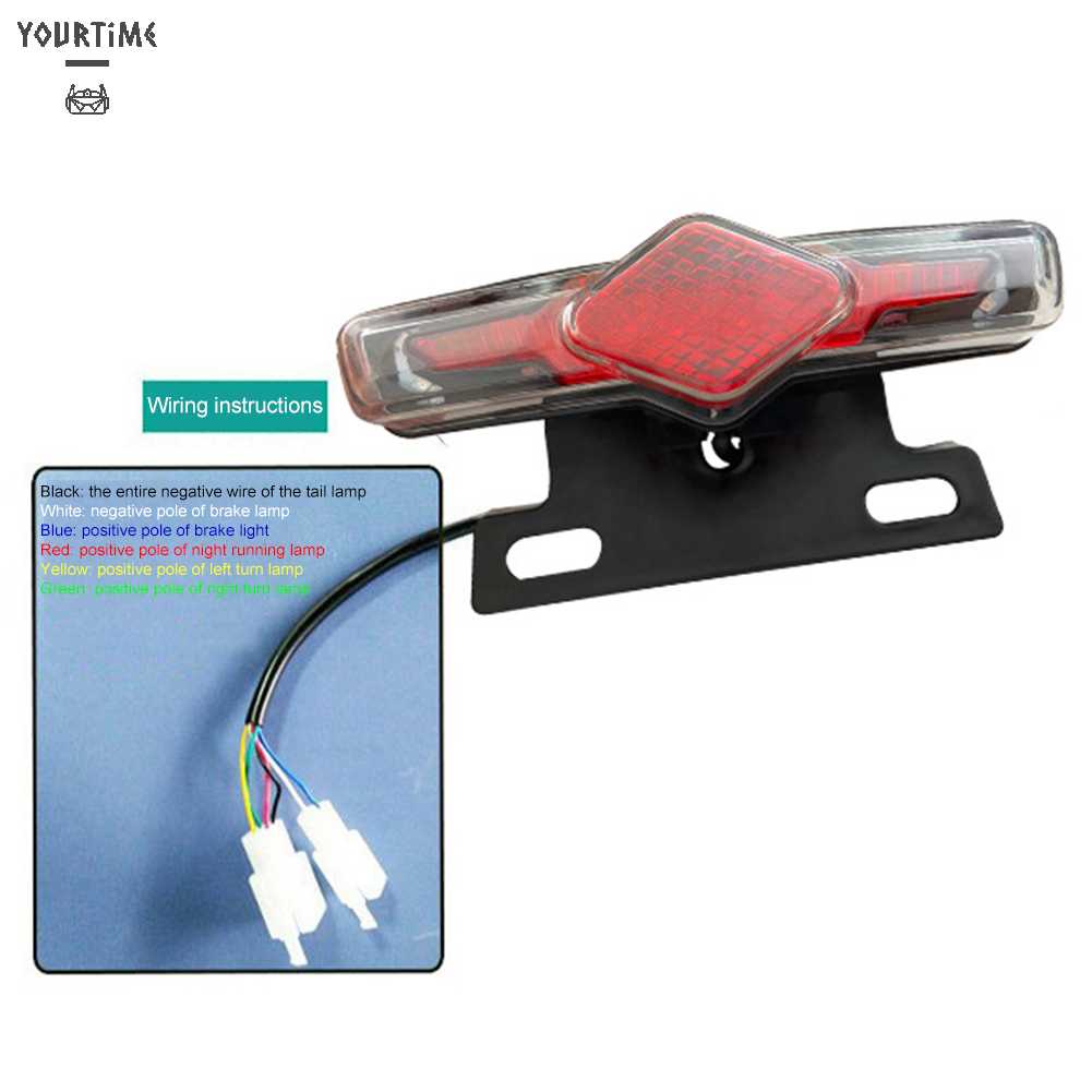 Đèn LED Xi Nhan 36-60V Chống Thấm Nước Gắn Đuôi Xe Đạp Điện