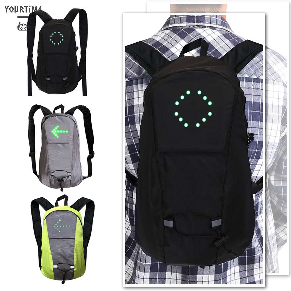 Ba Lô Đạp Xe Có Đèn LED Hiển Thị An Toàn