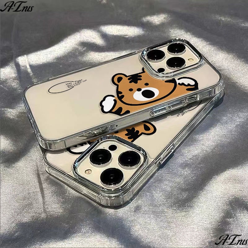✅Ốp Điện Thoại Mềm Chống Sốc In Hình Hổ Dễ Thương Cho Iphone 14Pro 7 11 13Plus 12 8Max