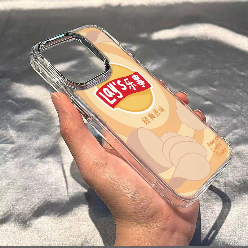 ✅Ốp Điện Thoại Mềm Chống Sốc In Hình Khoai Tây Chiên Cho Iphone12 14pro7 13 118pl