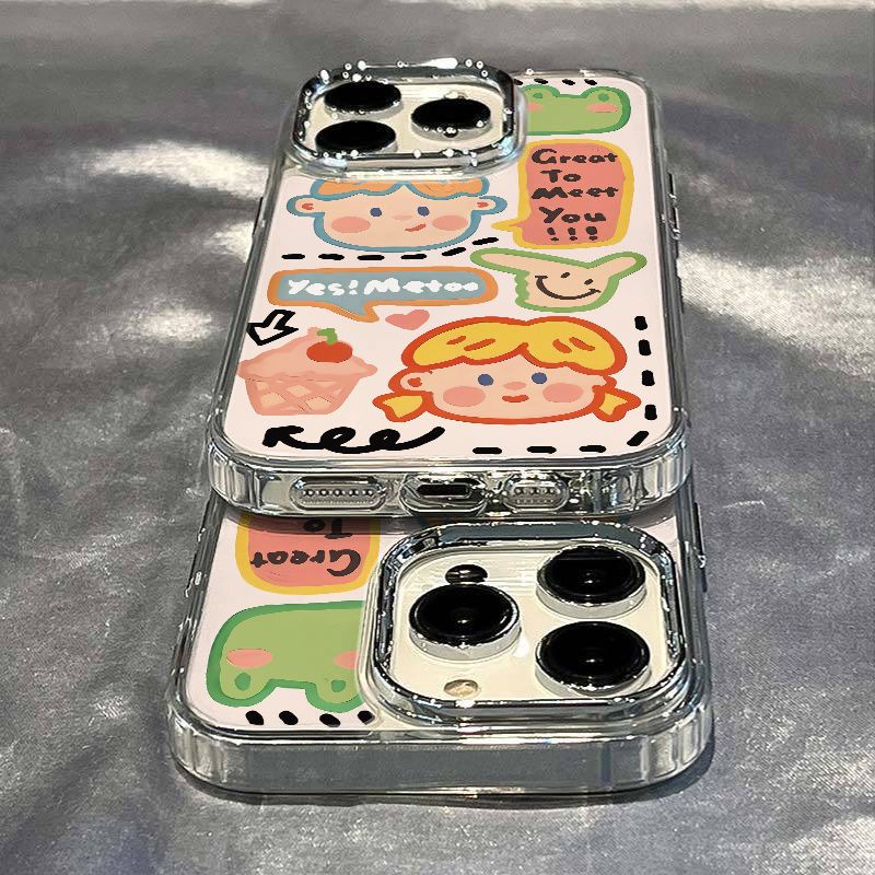 ✅Ốp Điện Thoại Dẻo Họa Tiết Graffiti Thời Trang Chống Sốc Cho iPhone128 591I / plus 7In 11 14pro13max