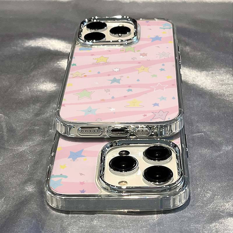 ✅Ốp Điện Thoại Mềm Chống Sốc 4X4E Cho iPhone12 Apple plus11 1387 Star / Pink 14pro