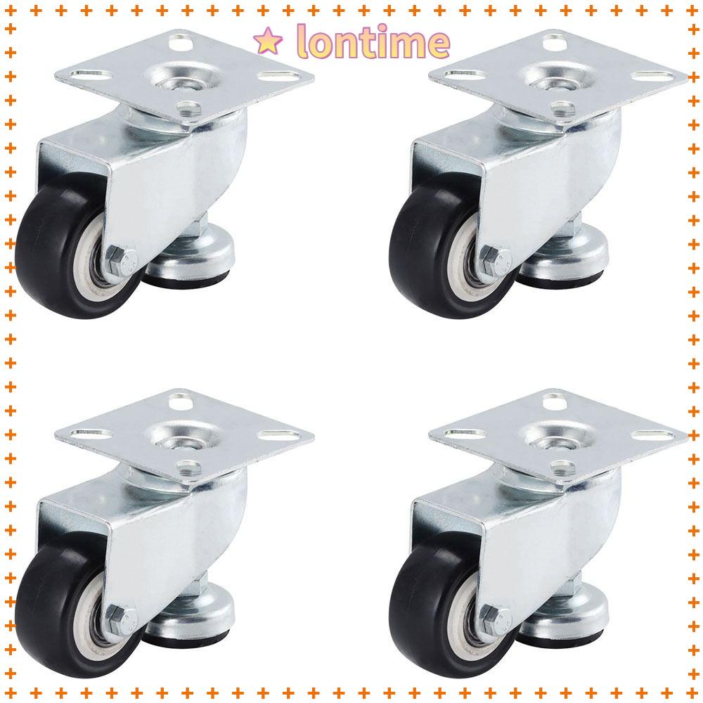 Bộ 4 Bánh Xe Màu Đỏ Chống Rung Cho Đồ Nội Thất Làm Việc