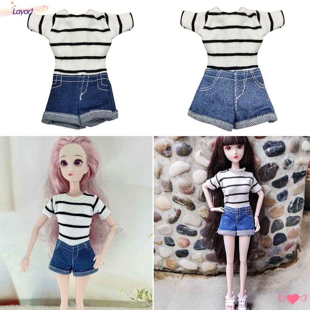 LAYOR1 1 Bộ Quần Jean Thời Trang Cho Búp Bê BJD 11.5 "1 / 6