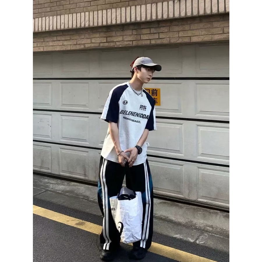 Áo Thun Bóng Chày Tay Ngắn Thời Trang Mùa Hè Cho Nam