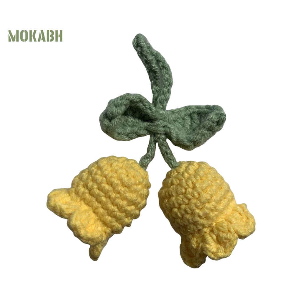 [Mok Abh] Móc Khóa Dệt Tay Hình Hoa Tinh Tế Phong Cách Bohemian Quyến Rũ