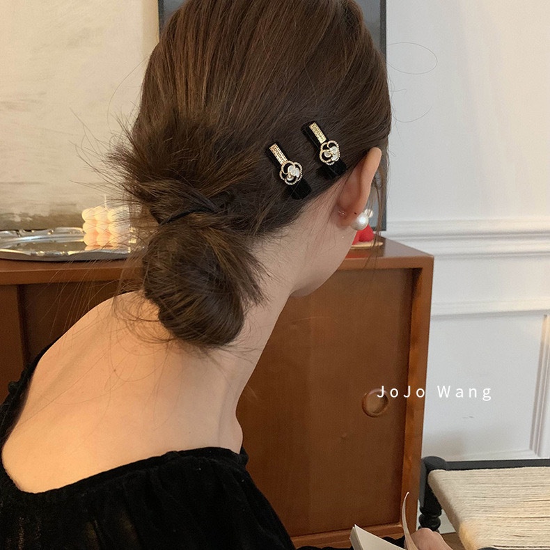 Kẹp Tóc Màu Đen Kiểu Dáng Đơn Giản Thời Trang Dành Cho Nữ