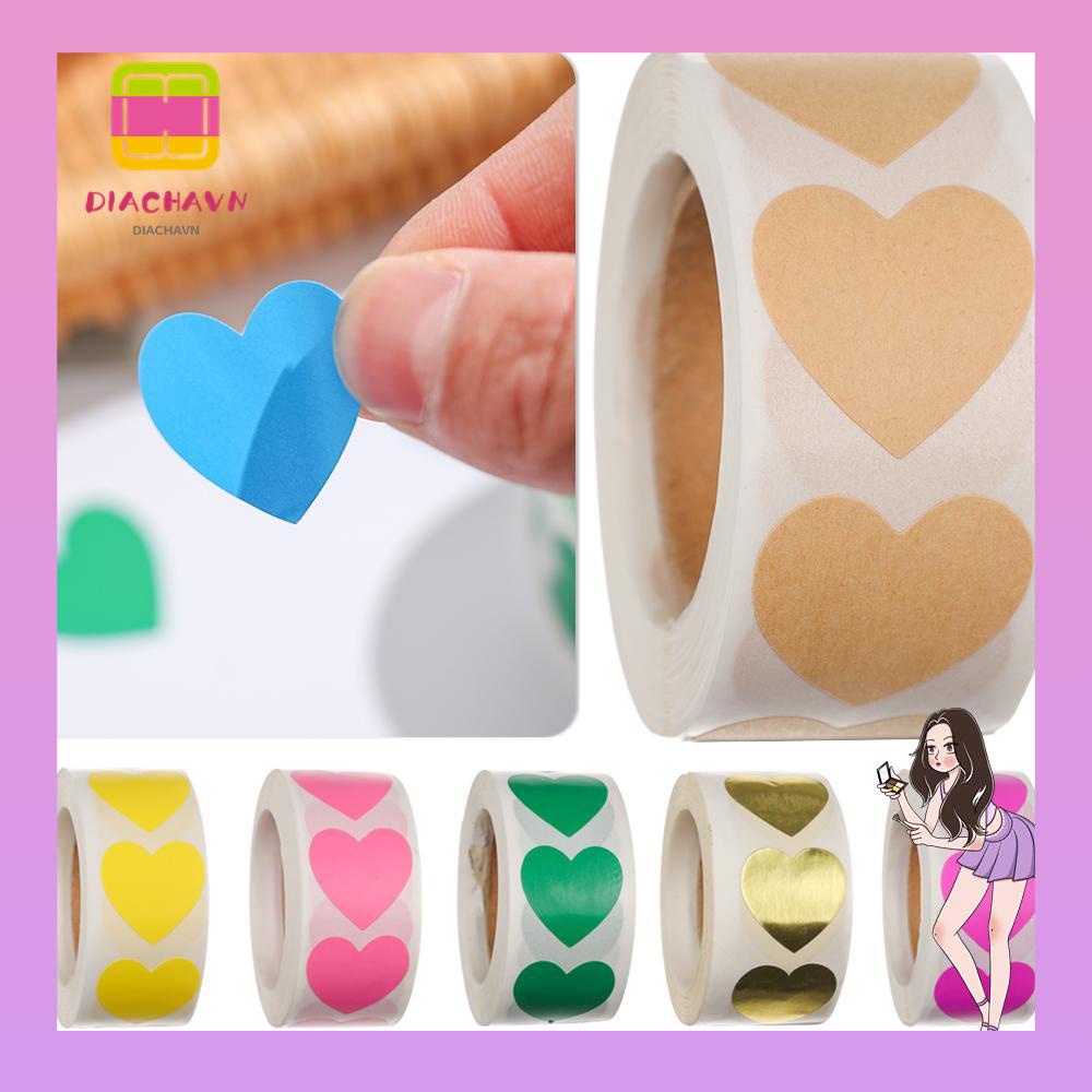 Set 500 Miếng Dán Hình Trái Tim Trang Trí Tiệc Sinh Nhật