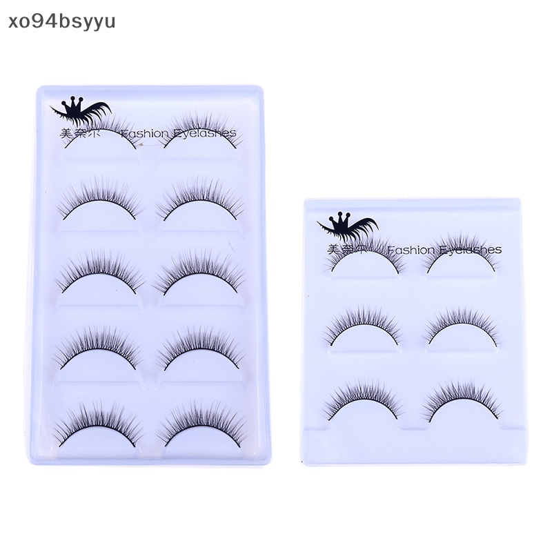 1 / 3 / 5 Cặp Lông Mi Giả 3D Trong Suốt Tự Nhiên xo94bsyyu