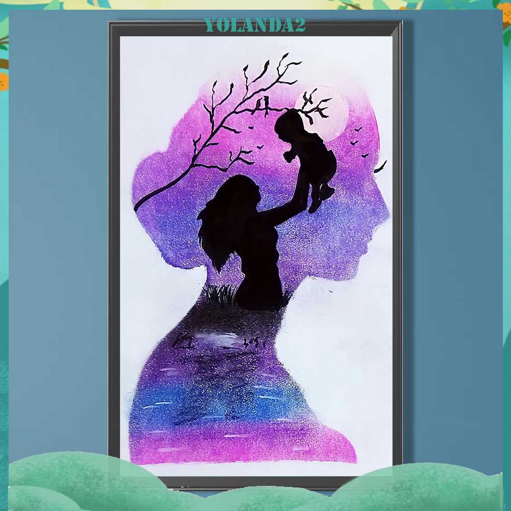 Tranh Đính Đá Kim Cương Toàn Bộ 5D DIY Hình Vẽ Trừu Tượng Trang Trí Nhà Cửa