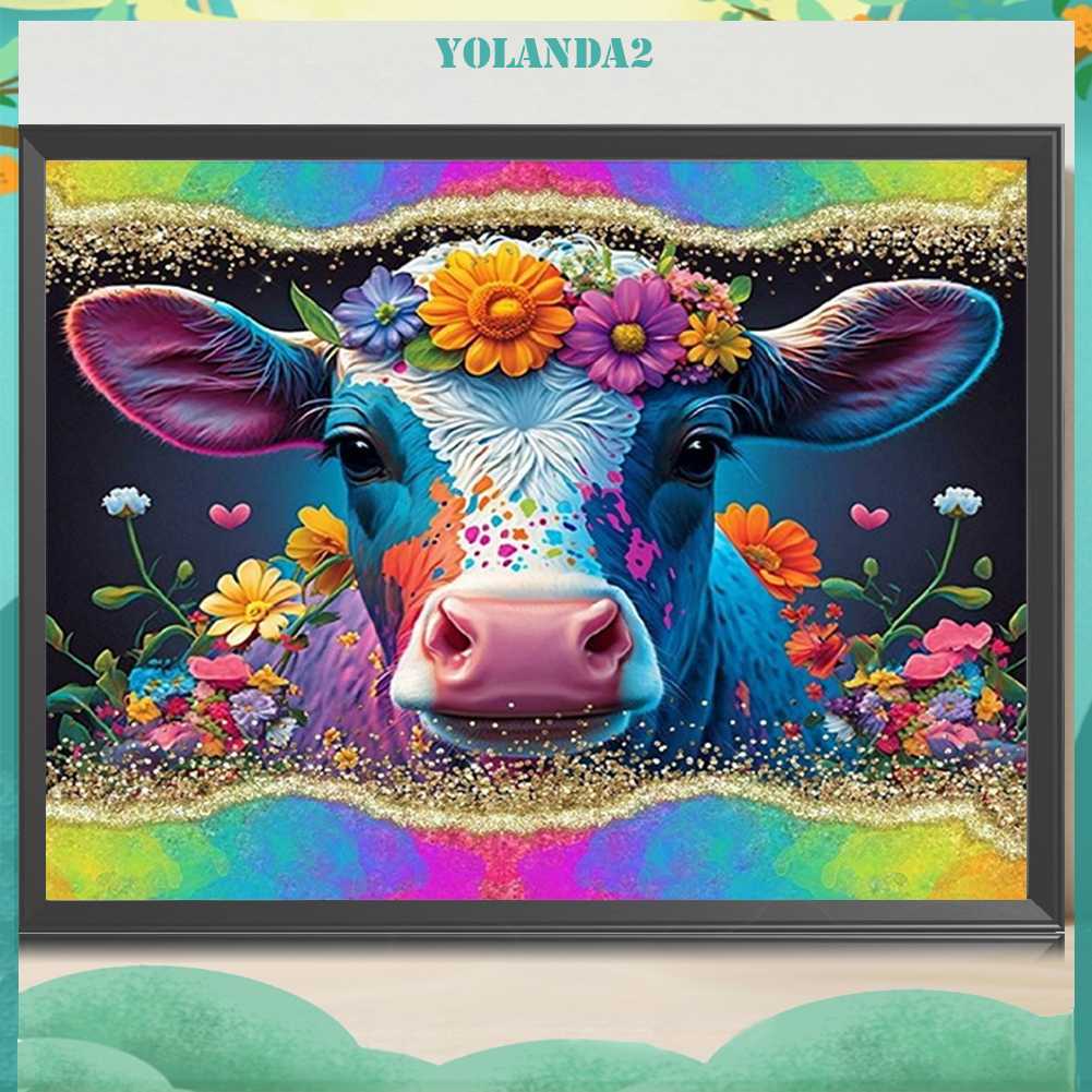 Tranh Đính Đá Kim Cương Toàn Bộ 5D DIY Hình Vẽ Gia Súc Trang Trí Nhà Cửa