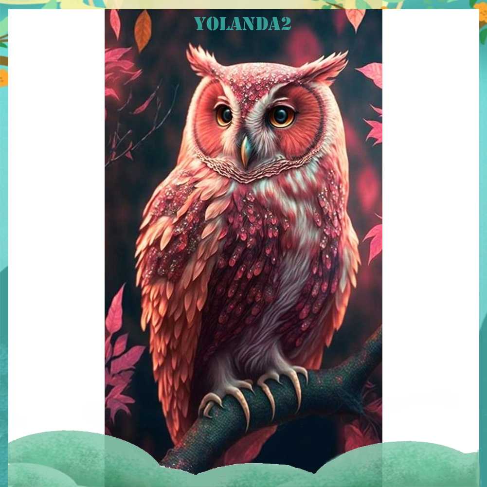 Tranh Đính Đá Kim Cương Toàn Bộ 5D DIY Hình Vẽ Con Cú