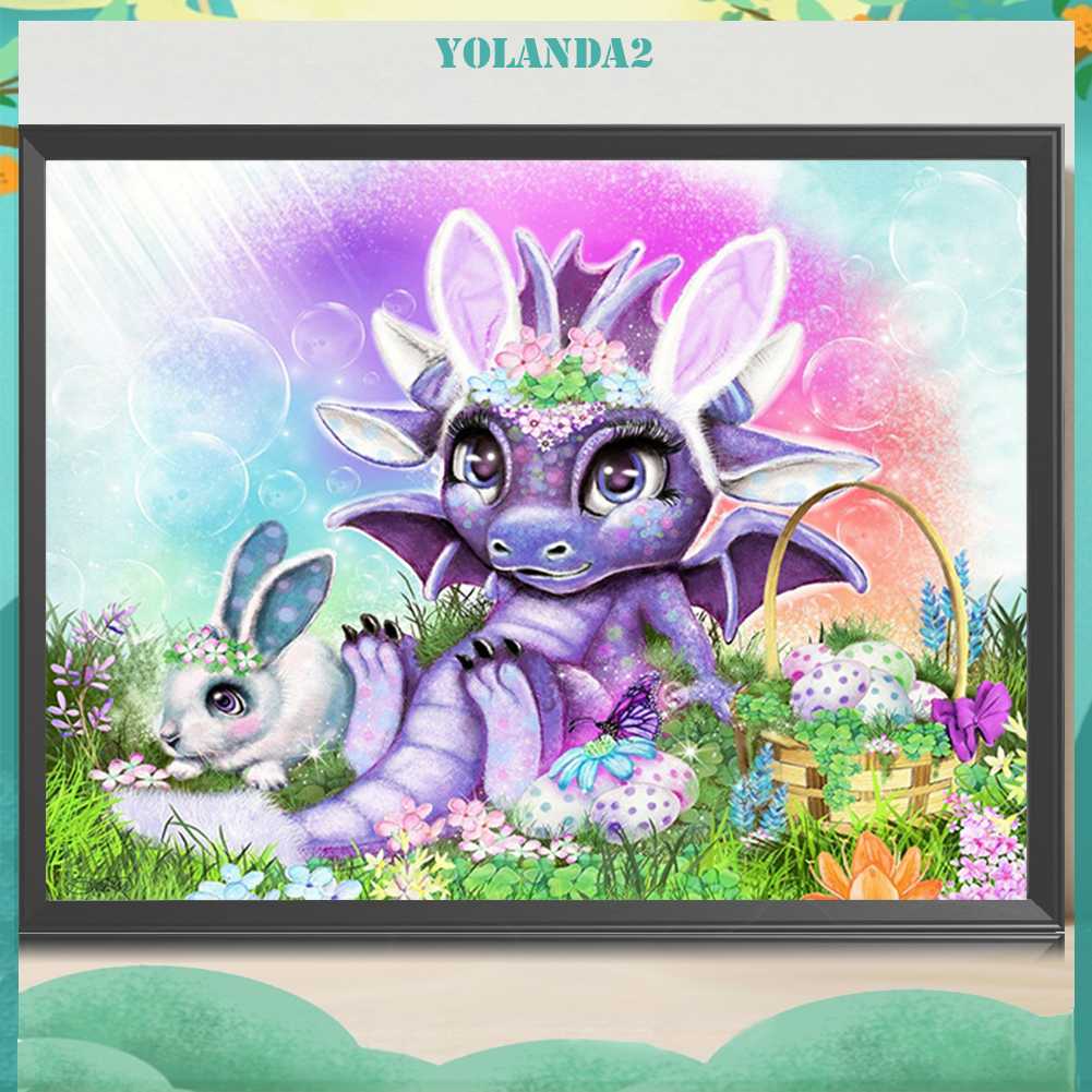 Tranh Đính Đá Kim Cương Toàn Bộ 5D DIY Hình Vẽ Khủng Long