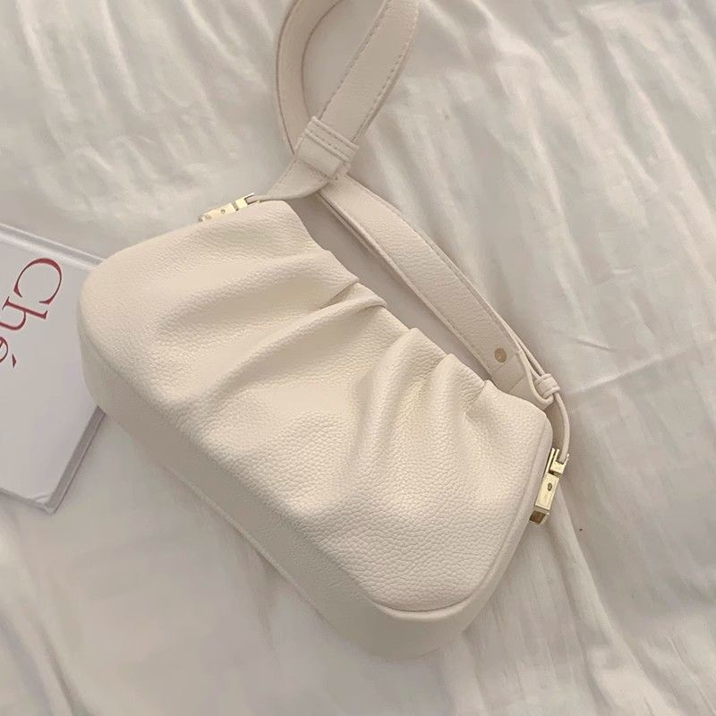 Túi Xách Xếp Ly Hình Đám Mây Thời Trang Xu Hướng Pháp Cho Nữ Sinh