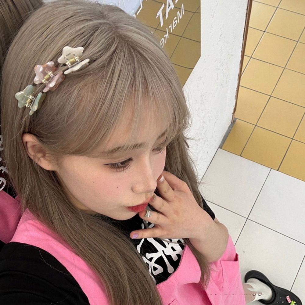 OCEANMAP Kẹp Tóc Hình Ngôi Sao Năm Cánh Mini Dễ Thương Phong Cách Hàn Quốc