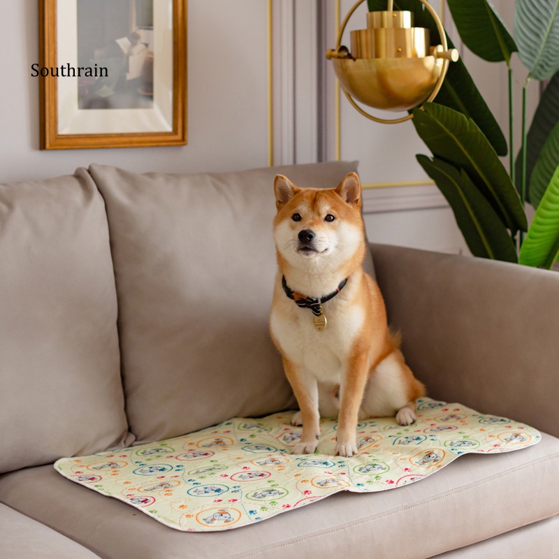 Thảm Huấn Luyện Thú Cưng Bằng Vải Mềm Mại Bản Rộng In Họa Tiết Hoạt Hình