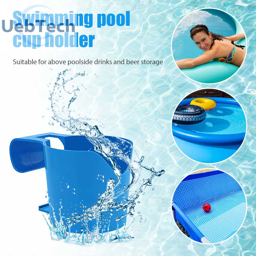 Giá Đỡ Bình Nước / Bia Bằng Nhựa Tiện Dụng Cho Hồ Bơi