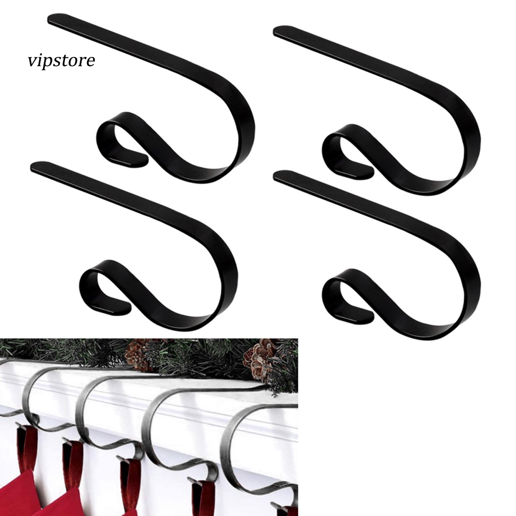 Bộ 6 Giá Đỡ Vớ Giáng Sinh Bằng Kim Loại Chống Trượt Chịu Lực Tốt