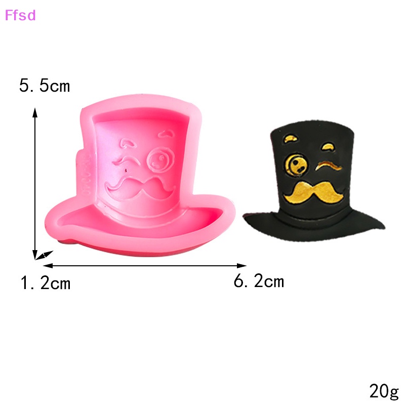 {Ffsd} Khuôn Silicon Làm Bánh Kẹo Hình Cà Vạt Râu Trang Trí Ngày Của Cha * Hàng Bán Chạy