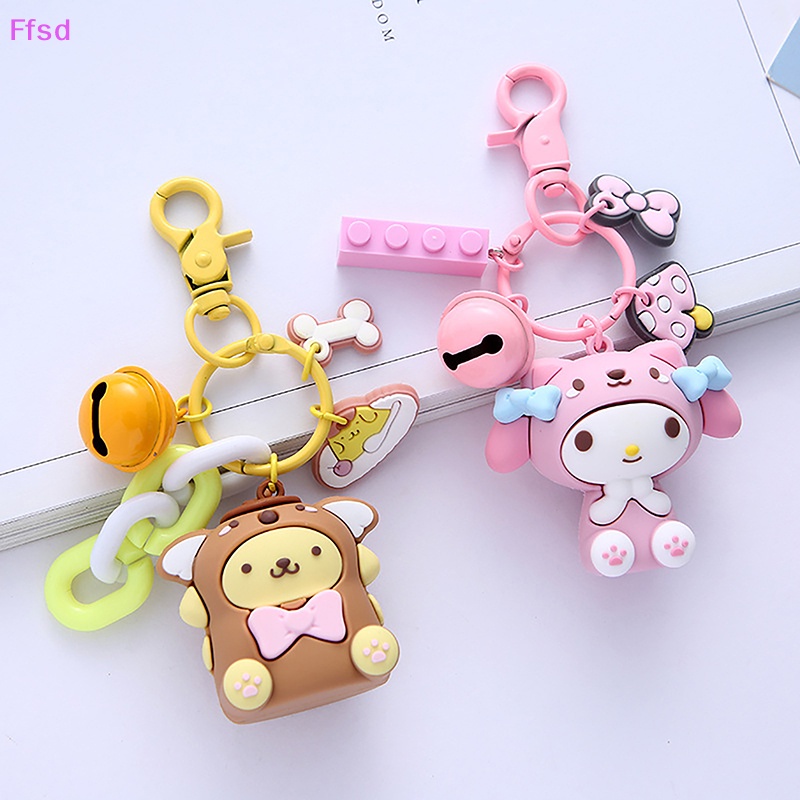 {Ffsd} Móc Khóa Búp Bê Hoạt Hình Sanrio Cinnamon Melody Dễ Thương Trang Trí Xe Hơi * Bán Chạy