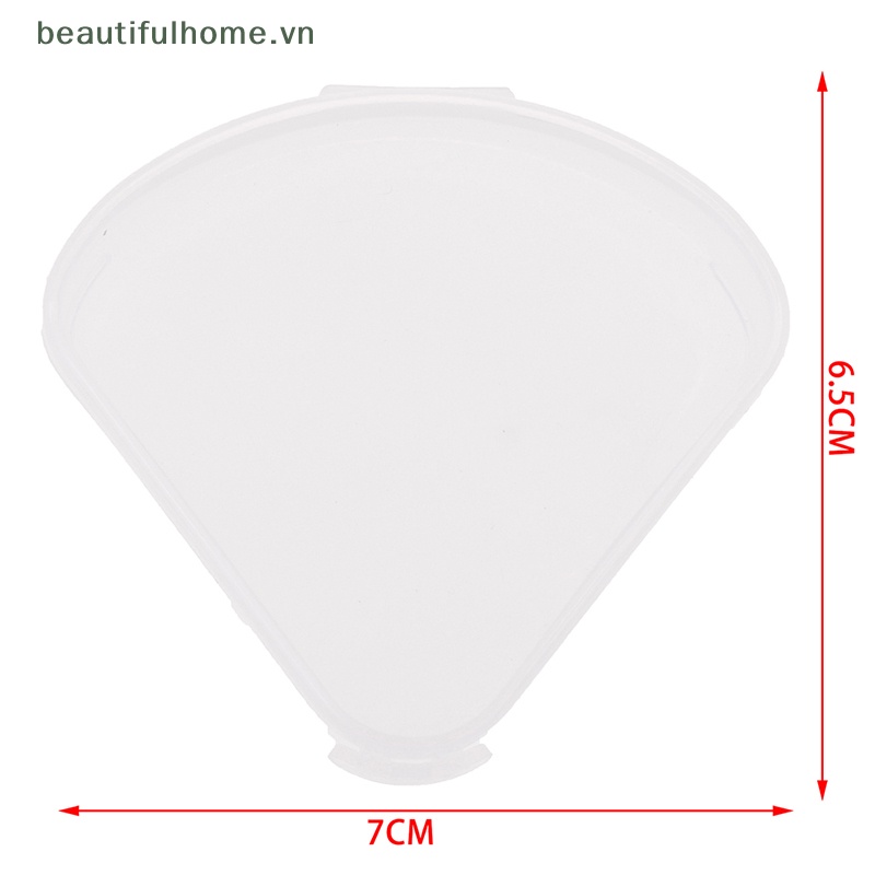 Túi Đựng Mút Trang Điểm Trong Suốt Hình Tam Giác Tiện Dụng