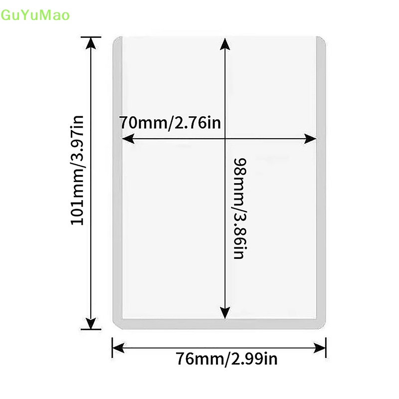 [cxGUYU] Set 10 Bao Đựng Thẻ Ảnh Trong Suốt Không Axit Hàn Quốc PRTA