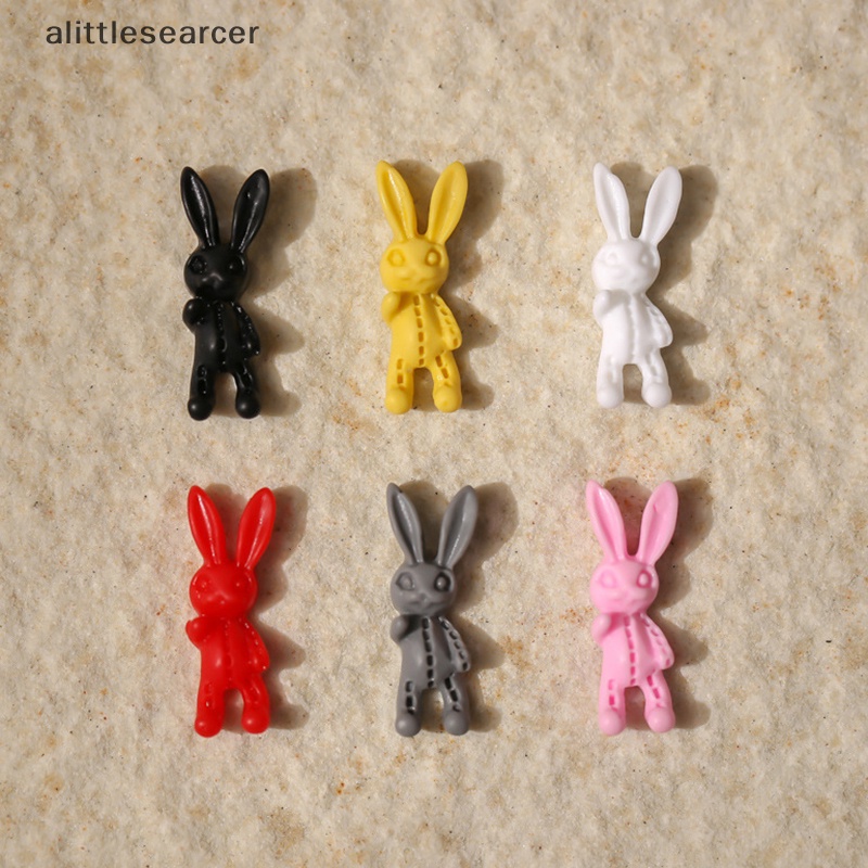 Er Set 50 Phụ Kiện Trang Trí Móng Tay Thỏ Hồng Dễ Thương Cá Tính Phong Cách hip hop