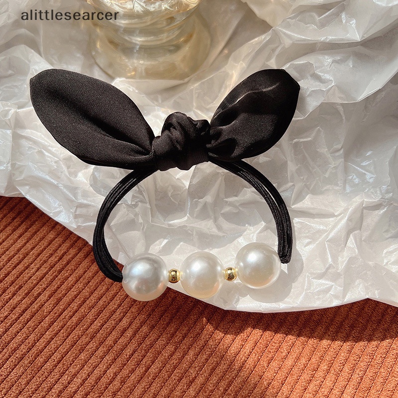 Dây Cột Tóc Cao Su Co Giãn Đính Nơ Thời Trang Hàn Quốc Cho Nữ