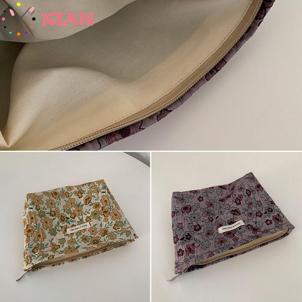 Túi Đựng Mỹ Phẩm Cỡ Lớn Phong Cách Retro Tiện Dụng Mang Đi Du Lịch