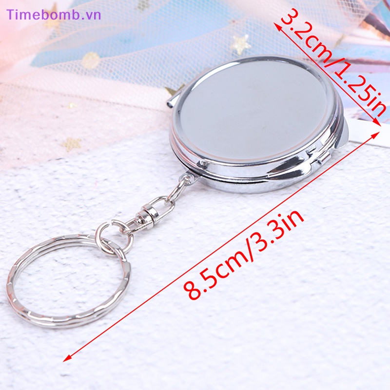 # Túi Đeo Chéo Thời Trang Hàn Cho Nữ # Mới Móc Khóa Mặt Gương Gập Gọn Bằng Kim Loại