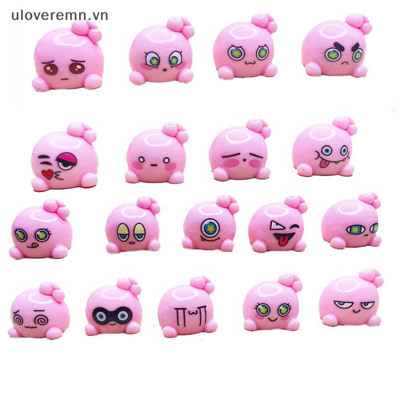 Bộ 3 Tượng Nhựa Hoạt Hình Mini Màu Dạ Quang Dùng Trang Trí Tiểu Cảnh DIY