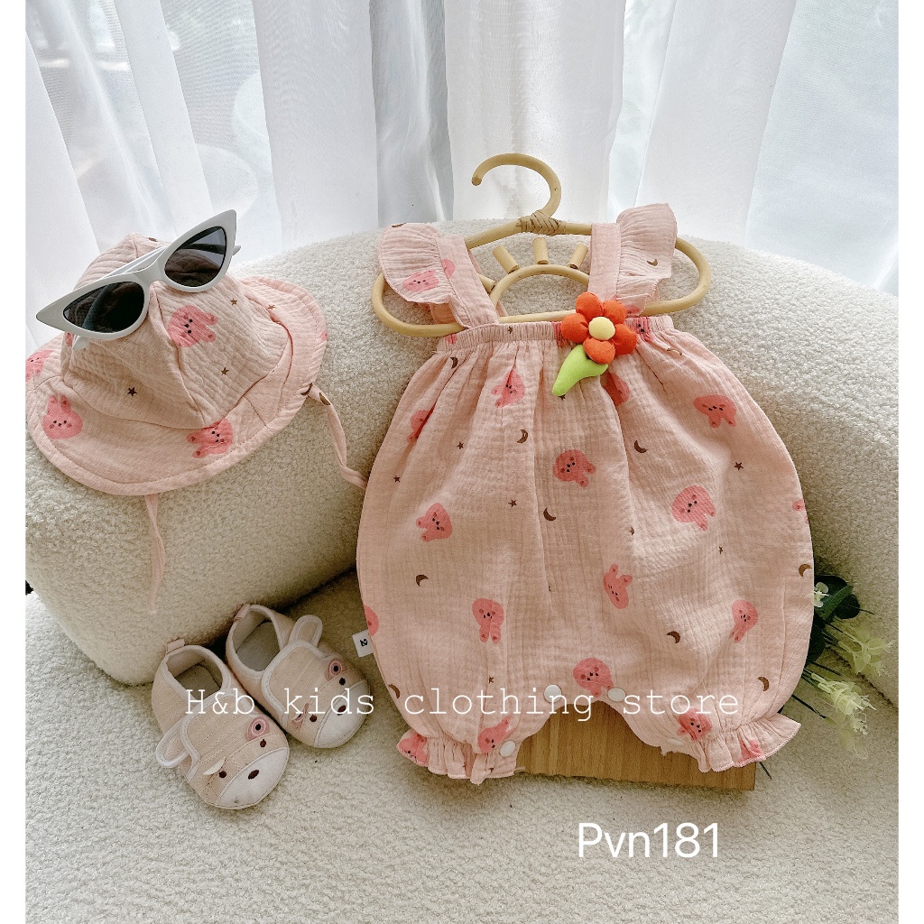 SALE BỘ BODY KÈM MŨ CHO BÉ SIZE 3-13KG
