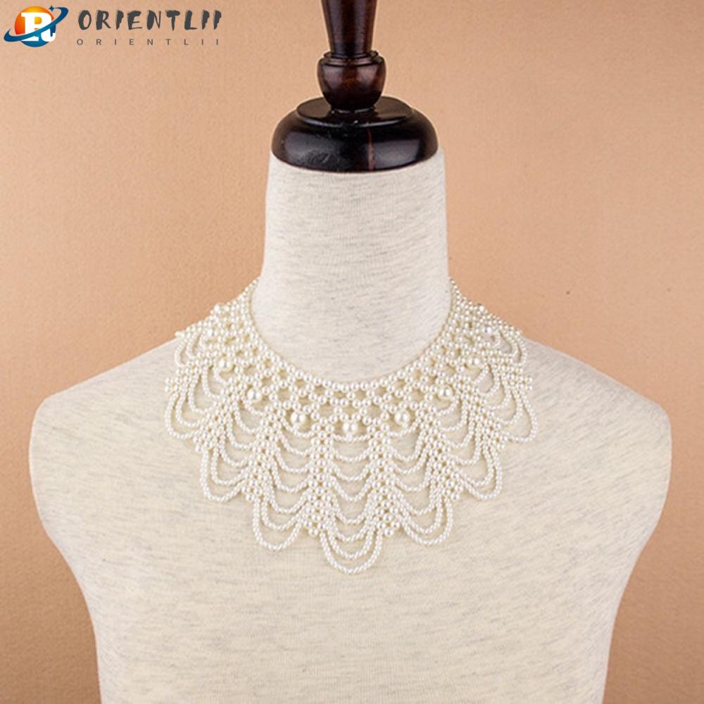 Cổ Áo Ren Ruy Băng Tháo Rời Được Dành Cho Cô Dâu