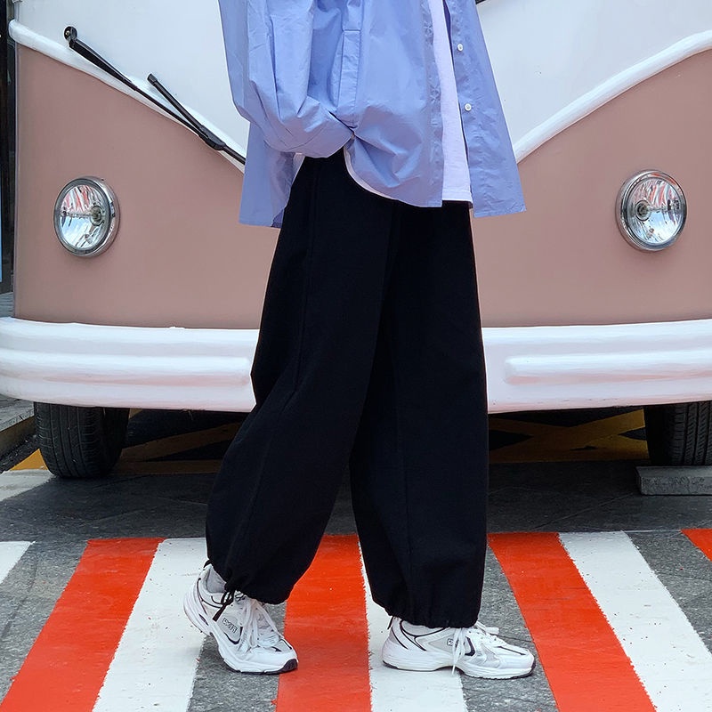 Quần Dài Dây Rút Ống Rộng Kiểu Nhật Bản Thời Trang Mùa Thu Cho Nam