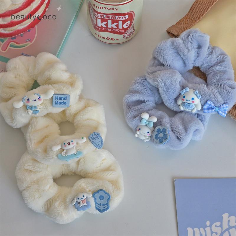 Beautycoco🍊Dây Buộc Tóc Acrylic Hình Chú Chó Dễ Thương Cho Nữ