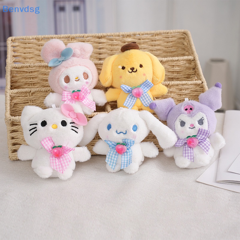 Búp Bê Nhồi Bông Hình Sanrio Hello Kitty Kuromi My Melody Cinnamoroll Đáng Yêu Trang Trí Túi Xách