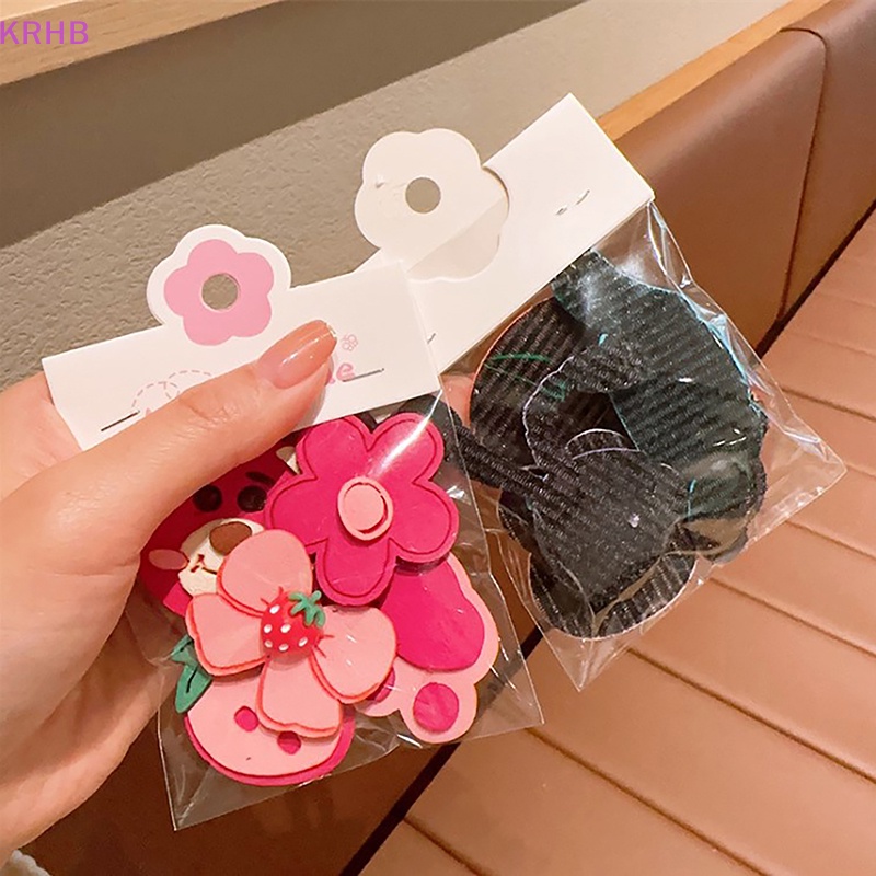 Set 5 Kẹp Tóc Họa Tiết Hoạt Hình Phong Cách Hàn Quốc Dễ Thương Cho Bé Gái Mới