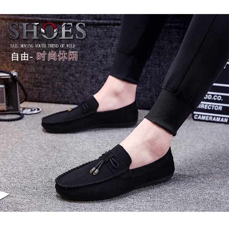 Giày Lười Chất Liệu Canvas Thoáng Khí Cho Nam