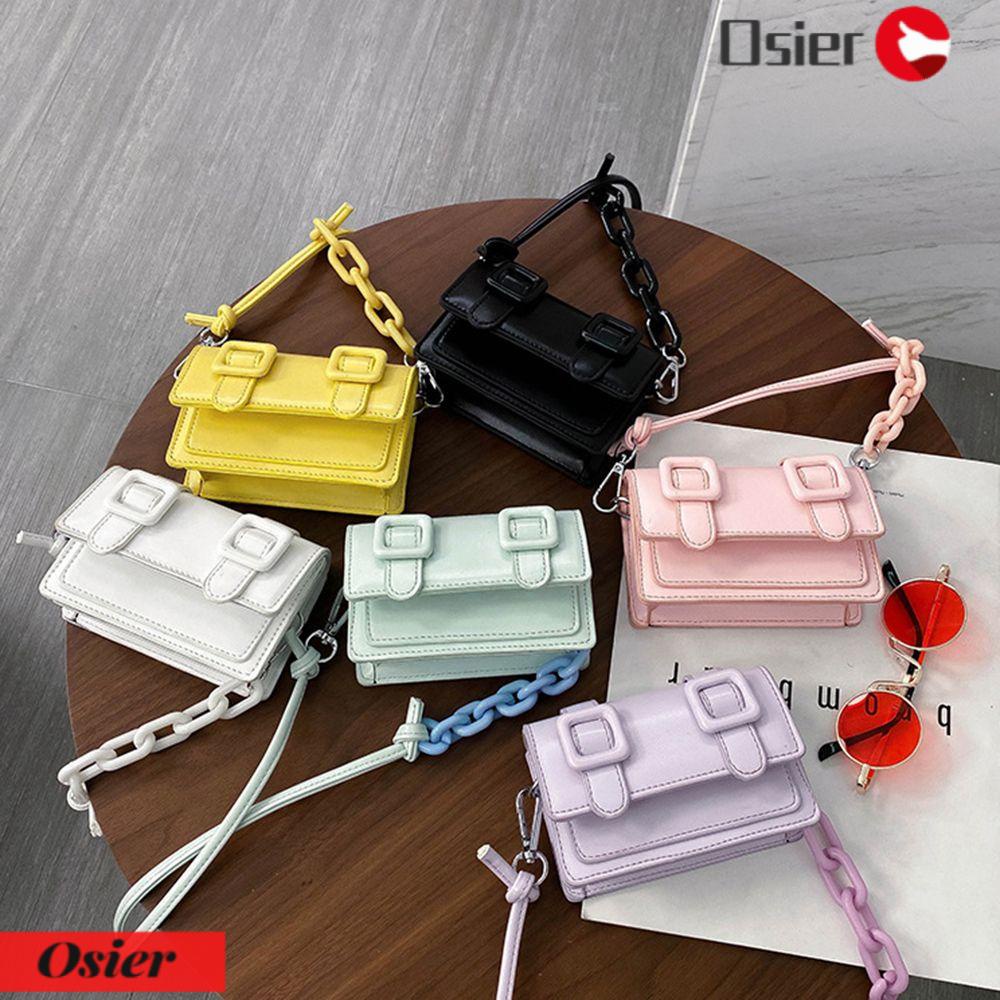 Túi Đeo Chéo Da PU Cỡ Nhỏ Phối Dây Đeo Sợi Xích Thời Trang Nữ 1